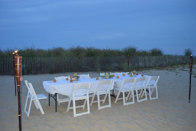 Table Setting on the Beach